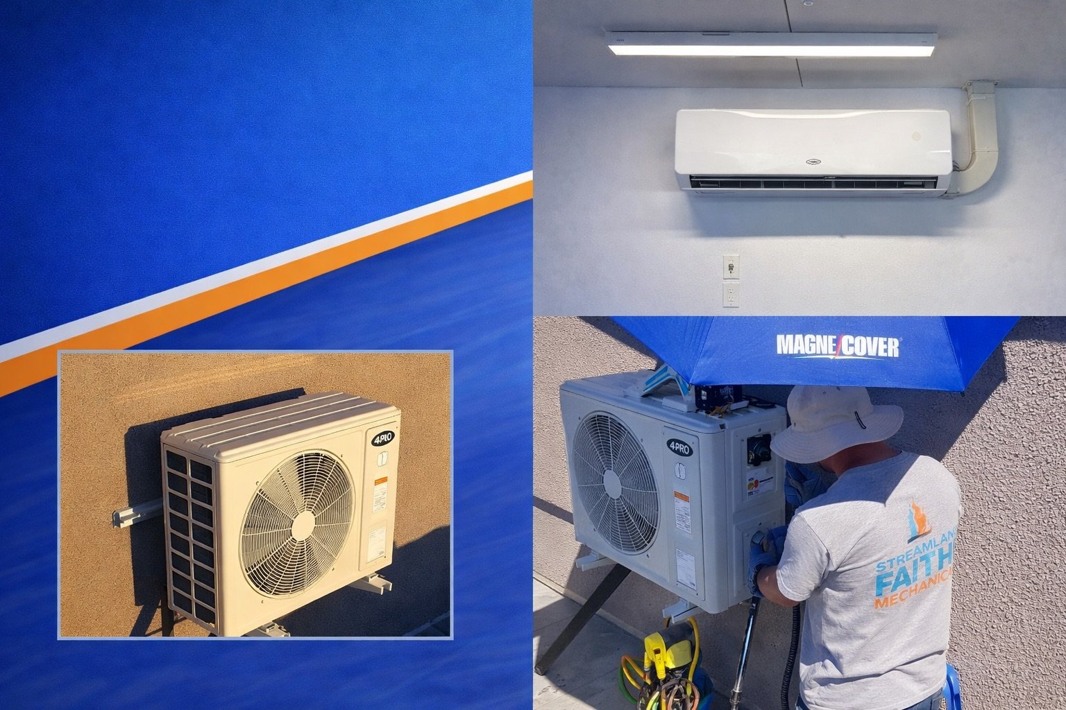 Mini Splits and Dual Zone Mini Splits work by Streamland Faith HVAC